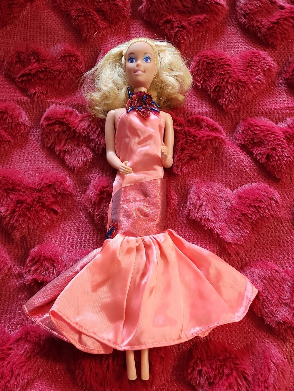 Barbie Coral Pink Mermaid Gown Doll